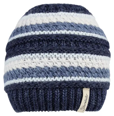 Productafbeelding van Sterntaler gebreide muts met een combinatie van texturen en een voering van katoenen fleece – warme wintermuts