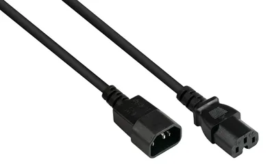 Obrázek produktu pro Alcasa P1450-S010, 1 m, C14 rozdvojovač, C15 rozdvojovač, H05V2V2-F, 250 V, 10 A