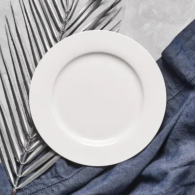 Produktbild von Dessertteller Kuchenteller Porzellan Frühstückteller Teller Weiss Aura 19 cm