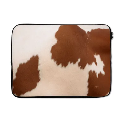 Produktbild von MuchoWow® Laptop Hülle 13 Zoll Kuh - Flecken - Fell Laptoptasche - Laptophülle - Sleeve - Rundumschutz