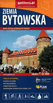 Zdjęcie produktu dla Mapa - Ziemia Bytowska 1:65 000 - Ziemia Bytowska 1:65 000 - Praca zbiorowa (Podróże, Mapy turystyczne po polsku)
