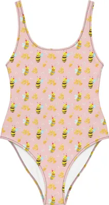 Produktbild von Mr. & Mrs. Panda Shape-Badeanzug Biene Happy Größe XL - Rosa - Geschenk, Beachwear, Damen-Badeanzug, Badeanzug, Bademode, Swimsuit, Damen-Einteiler