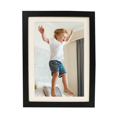 Produktbild von Bilderrahmen 33x24x3cm Schwarz Holz Fotorahmen, Aufbewahrungsbox für Ölgemälde, Kinderkunstrahmen, DIY-Fotorahmen zum Umklappen