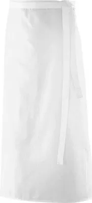 Produktbild von Vorbinder, Schürze, ohne Tasche, B 90 x L 60 cm : weiß : 100% Baumwolle 230 g/m² (15)