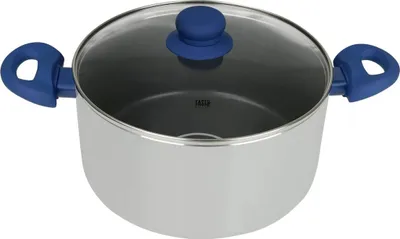 Immagine prodotto di Gustosa pentola antiaderente da 24 cm, adatta per friggere a induzione con sistema di dosaggio dell'olio