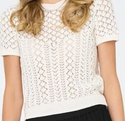 Image de EXCLUSIVITÉ ONLSAGA LIFE SS Col rond CC KNT Cloud Dancer XL