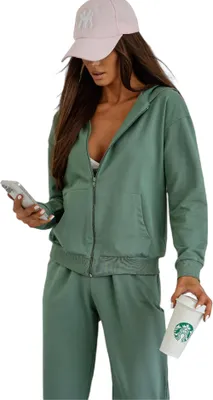 Produktbild von Damen Jogginganzug Hoodie & Hose, EU, S - XL Khaki/M/38