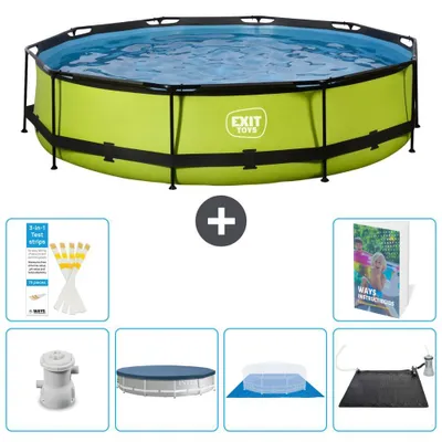 Imagen del producto de Conjunto de piscina para exteriores - 360x76 cm - 5 piezas - Modelo S214