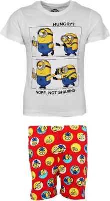 Produktbild von Die Minions Kinder Jungen Pyjama Schlafanzug Baumwolle – Rot / 104
