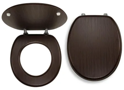 Image de Abattant de toilettes Novaservis plaqué MDF/WENGE