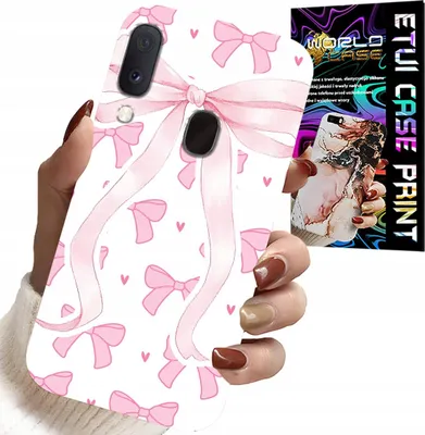 Produktbild von Fall Für Samsung Galaxy A20E - Rosa Schleife Mode Designs Fall