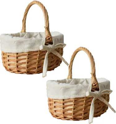 Produktbild von 2 Stš¹cke, Geflochtener, Geschenk Klein, Osternest Kinder Aufbewahrung