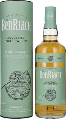 Produktbild von The BenRiach QUARTER CASKS Single Malt Scotch Whisky 46% Vol. 0,7l in Geschenkbox