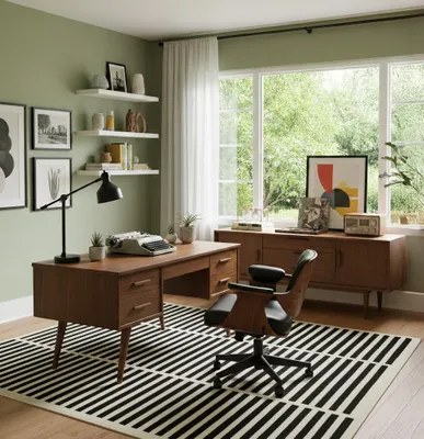 Produktbild von Designer Teppich Passion Stripes Schwarz Weiss, Größe:80x150 cm