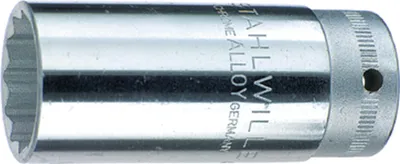 Image de Stahlwille 46 Douilles 3/8 19 mm 02020019 Longueur : 65 mm