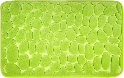 Image de WohnDirect Tapis de bain doux en mousse à mémoire de forme LONDON vert 50 x 80 cm