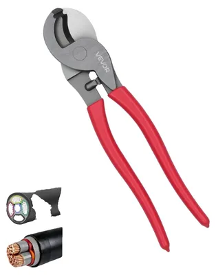 Imagen del producto de Cortacables de alto rendimiento VEVOR, de 235 mm, de tamaño compacto, con cuchillas forjadas y mangos recubiertos de PVC, para cables de aluminio de 4/0 AWG, cables de cobre blando de 2/0 AWG y cables de comunicación de 100 pares de 24 AWG