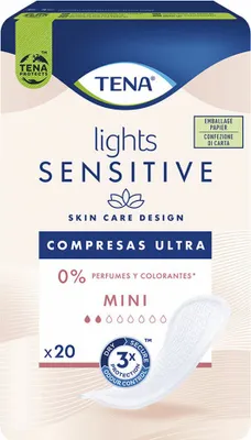 Zdjęcie produktu dla Normalne podpaski Tena Lights Sensitive Mini 20 sztuk