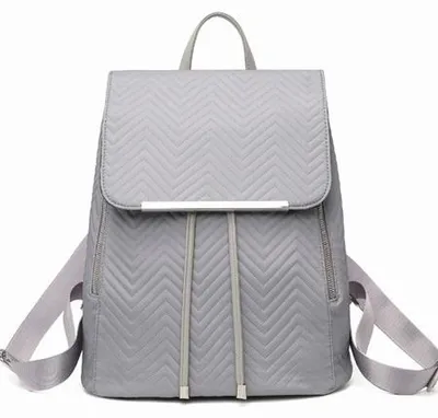 Immagine prodotto di Zaino da donna trapuntato in nylon grigio di Flossy