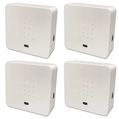 Produktbild von 4er Set Soundbox Vogelgezwitscher Vogelgeräusche Naturgeräusche Vogelzwitscher Vogelgesang Box mit Bewegungsmelder Vogel Gesang Weiß