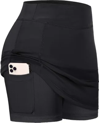 Produktbild von BLEVONH Sommer-Tennisrock für Damen mit Shorts darunter, Pickleball, athletisch,