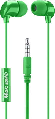 Obrázok produktu pre Music Sound 8018080359842, Kábel, Hovor / hudba, 20 g, Slúchadlá s mikrofónom, Zelená