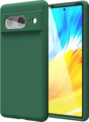 Immagine prodotto di Custodia per Google Pixel 8 Custodia protettiva in gel di silicone per telefoni cellulari, verde