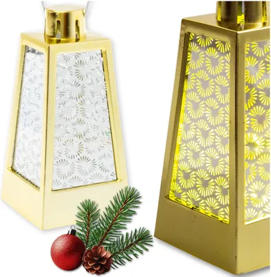 Produktbild von ADVENTSLATERNE 250121 konisch gold 6x12,5