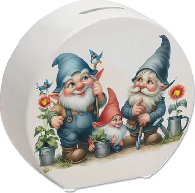 Produktbild von Drei lustige Gartenzwerge Spardose