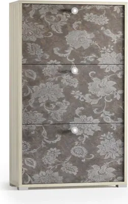 Produktbild von Dmora Schuhschrank Peonia 67x28x112 cm Braun 18 Paare, 3 Türen