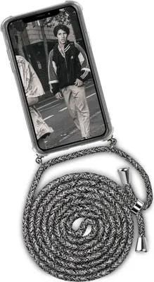 Produktbild von TWIST-Case + TWIST-Cord für iPhone Xs Max, Farbe:White Noise (Silber)