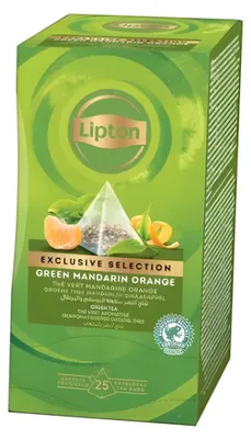 Immagine prodotto di Lipton - Tè Lipton Exclusive Tè Verde Arancia Mandarino | Confezione da 25 pezzi | 6 pezzi