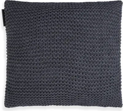Produktbild von Knit Factory Vinz Kissen - Anthrazit - 50x50 cm