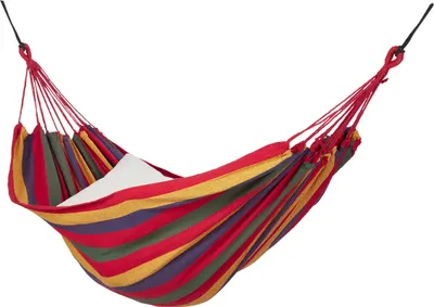 Produktbild von relaxdays Buntgestreifte Hängematte aus Baumwolle