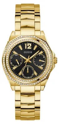 Produktbild von Guess Damen Uhr Armbanduhr RITZY GW0685L4 Edelstahl gold