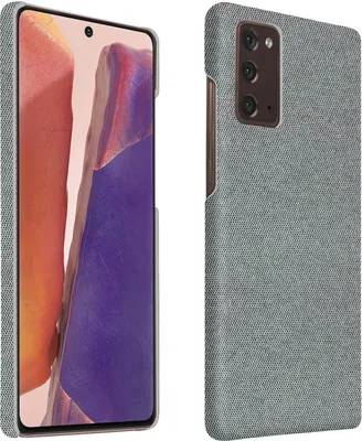 Immagine prodotto di Avizar, custodia in tessuto (robusta e rigida) per Samsung Galaxy Note 20, colore argento