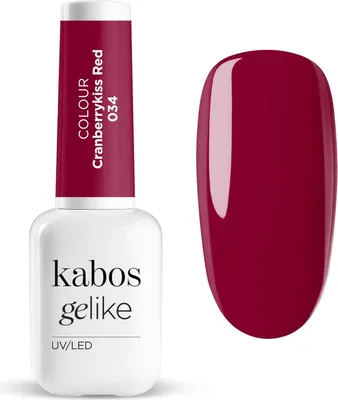 Obrázek produktu pro Kabos UV hybridní lak na nehty Gelike 034 Cranberrykiss Red 8ml