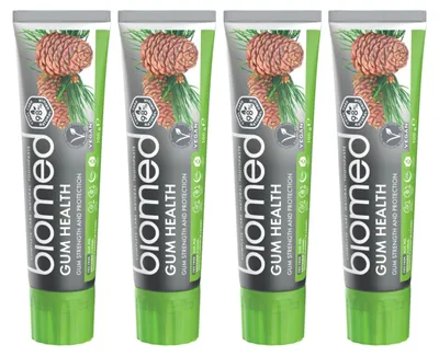 Obrázek produktu pro BIOMED – Zubní pasta – Výhodné balení 4 ks – Gum Health – Zklidňující ochrana dásní – Bez fluoridu