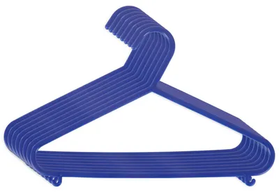 Image de Cintres pour vêtements enfant Bieco, lot de 8, bleu foncé | Longueur approximative : 30 cm | Cintres pour vêtements bébé | Cintres en plastique pour enfants et bébés | Organisateur pour vêtements de bébé, à placer dans l'armoire | Cintres pour vêtements de bébé | Cintres pour vêtements de bébé