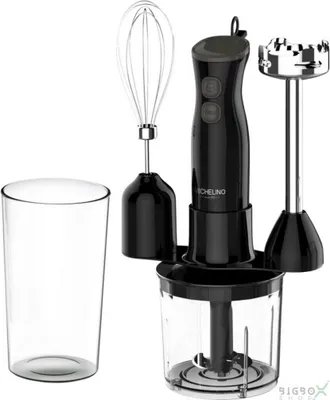 Produktbild von Michelino Handmixer Set 6-teilig Schwarz