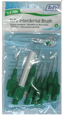 Image de Brosses interdentaires Normales 0,8 mm vertes 8 pcs