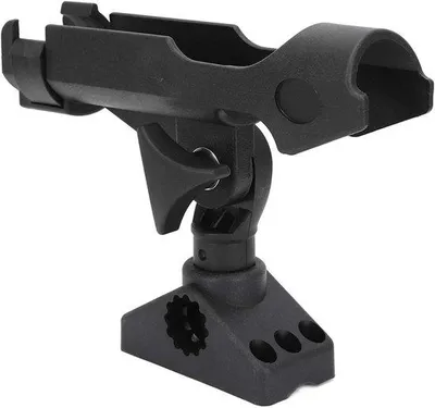 Produktbild von Universal Angelrutenhalter mit Schrauben für Kajak, Kanu und Boot - 360° Drehung
