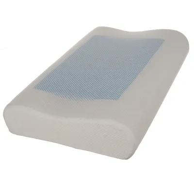 Produktbild von Orthopädisches Nackenstützkissen Memory-Schaum Ergonomisch Kühlend Atmungsaktiv Bezug Schmerzlindernd für Rückenschläfer Seitenschläfer 24238