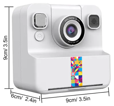 Obrázok produktu pre Fotoaparát s okamžitou tlačou pre deti, rozlíšenie 1080p, prenosná termálna tlač s 2,4-palcovým displejom