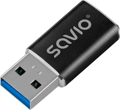 Produktbild von Savio AK-81, USB Typ-C, USB Typ-A, Weiblich, Männlich, Schwarz, China