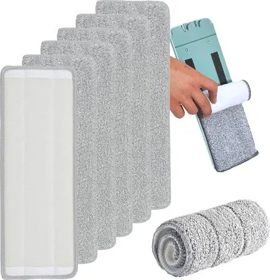 Produktbild von Famanu Moppads 6 Stück - Mikrofaser für effektive Bodenreinigung
