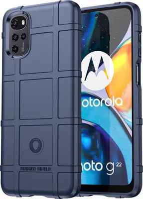 Produktbild von Motorola Moto G22 / E32 / E32s Hülle - Coverup Panzer Shield TPU Back Cover - Blau