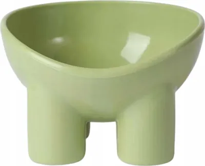Produktbild von PETSTORY Moderne Einzelnapf auf Beinen 350ml Grün