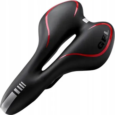 Image de Selle de vélo GEL ROXAR rouge