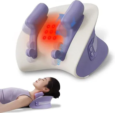 Productafbeelding van Nekmassageapparaat, Shiatsu Nekmassageapparaat | Elektrisch met Warmtefunctie, Geschikt voor Massage van Meerdere Lichaamsdelen, Cadeau voor Mannen en Vrouwen